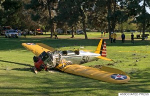 APTOPIX Golf Course Plane Crash